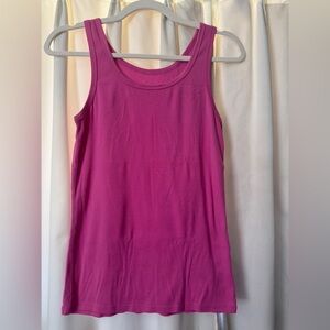A New Day Pink Fitted Tank Top